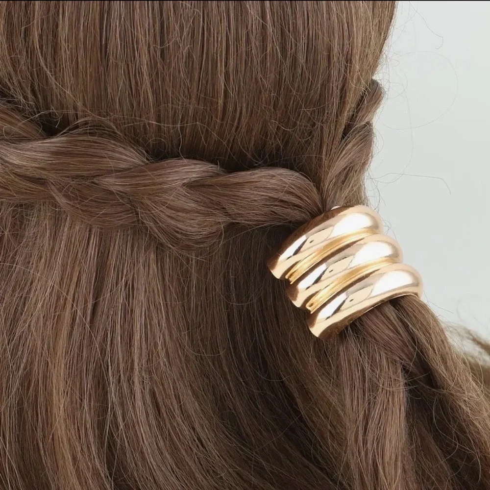 Triple Gold Band Hair Tie (1706)